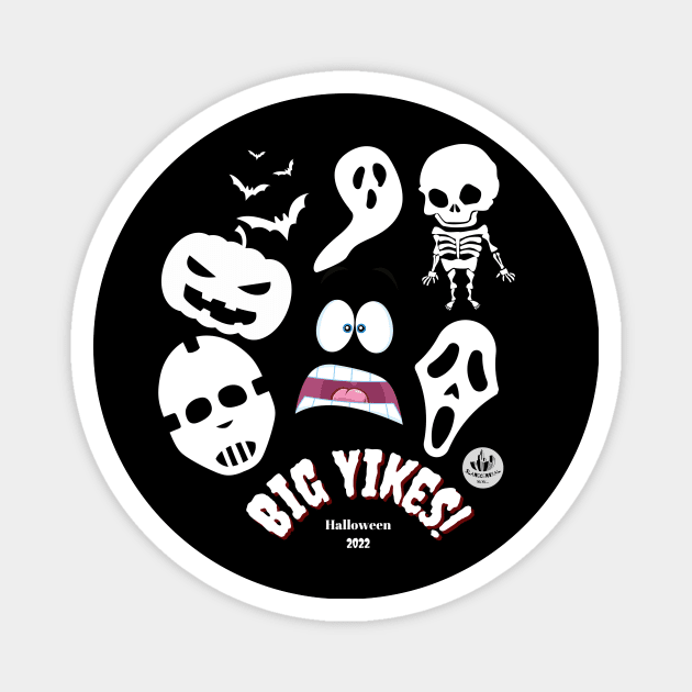 Big Yikes Halloween Magnet by ClocknLife